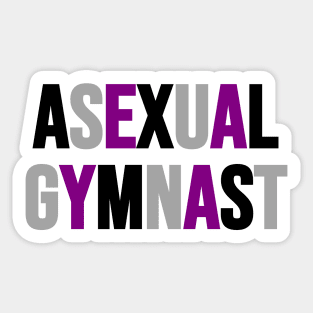 ASEXUAL GYMNAST Sticker